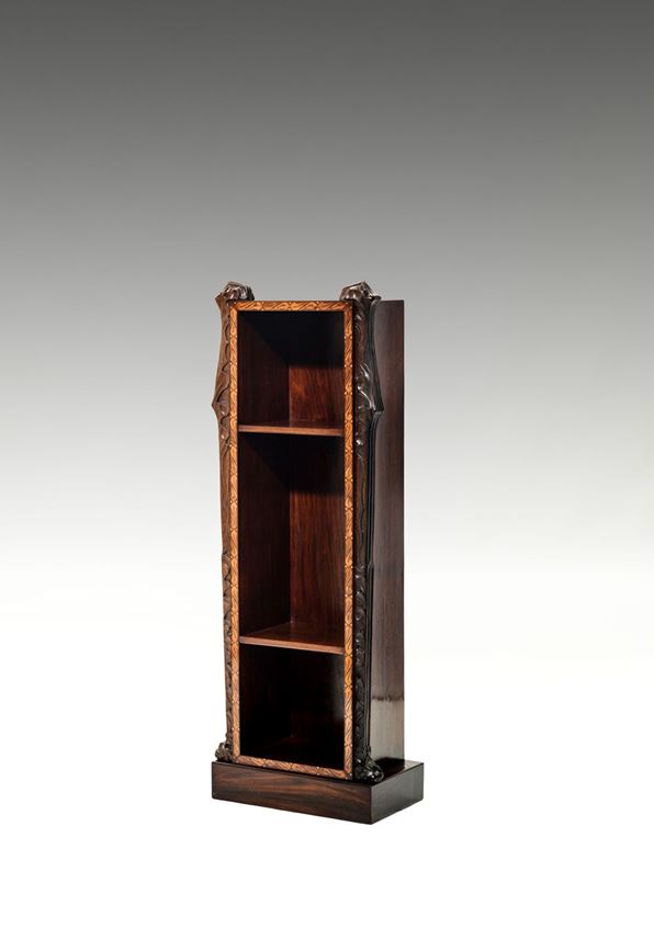 Bernhard Ludwig - ETAGERE &quot;MÜNCHEN&quot; from  FURNITURE FOR A GENTLEMEN’S STUDY consisting of: bookcase, desk and chair, side table, long case clock  | MasterArt